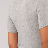 Maglia Manica Corta Girocollo in Modal - GRIGIO MELANGE - 6010