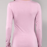Maglia Manica Lunga Scollo Profondo in Modal - MALVA - 6012