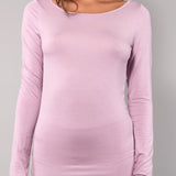 Maglia Manica Lunga Scollo a Barchetta in Modal - MALVA - 6014