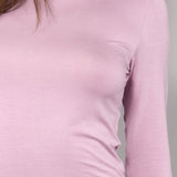 Maglia Manica Lunga Scollo a Barchetta in Modal - MALVA - 6014
