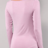Maglia Manica Lunga Scollo a Barchetta in Modal - MALVA - 6014