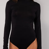 Body a Collo Alto in Modal - NERO - 6018