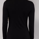 Dolcevita Manica Lunga Collo Alto in Modal - NERO - 6020