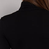 Dolcevita Manica Lunga Collo Alto in Modal - NERO - 6020