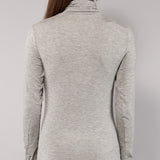 Dolcevita Manica Lunga Collo Alto in Modal - GRIGIO MELANGE - 6020