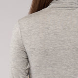 Dolcevita Manica Lunga Collo Alto in Modal - GRIGIO MELANGE - 6020