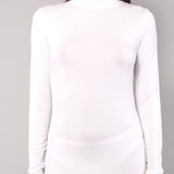 Dolcevita Manica Lunga Collo Alto in Modal - MILK - 6020