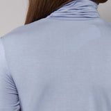 Dolcevita Manica Lunga Collo Alto in Modal - DENIM - 6020