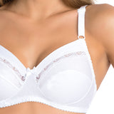 Reggiseno in cotone senza imbottitura e senza ferretto - BIANCO - 90