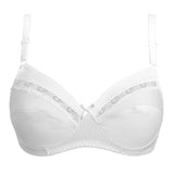 Reggiseno in cotone senza imbottitura e senza ferretto - BIANCO - 90