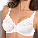 Reggiseno francese, foderato in cotone, con ferretto - BIANCO - 942