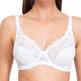 Reggiseno francese, foderato in cotone, con ferretto - BIANCO - 942