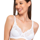 Reggiseno francese, foderato in cotone, con ferretto - BIANCO - 942