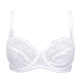 Reggiseno francese, foderato in cotone, con ferretto - BIANCO - 942