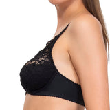 Reggiseno francese, foderato in cotone, con ferretto - NERO - 942