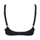 Reggiseno francese, foderato in cotone, con ferretto - NERO - 942