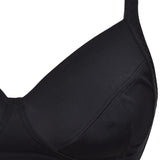 Reggiseno francese, foderato in cotone, senza ferretto - NERO - 960