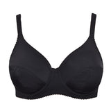 Reggiseno francese, foderato in cotone, con ferretto - NERO - 962