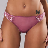 Brasiliana donna in tulle ricamato floreale - MALVA - 8017