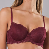 Reggiseno imbottito con ferretto in pizzo - MELOGRANO - 8032