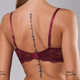 Reggiseno imbottito con ferretto in pizzo - MELOGRANO - 8032