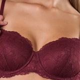 Reggiseno imbottito con ferretto in pizzo - MELOGRANO - 8032