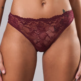 Slip donna in pizzo floreale - MELOGRANO - 8035