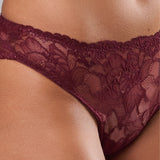 Slip donna in pizzo floreale - MELOGRANO - 8035