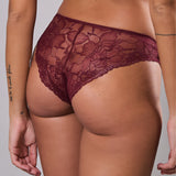 Slip donna in pizzo floreale - MELOGRANO - 8035