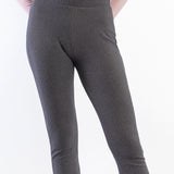 Leggings gessato con interno in micropile - VARIANTE UNICA - LG05