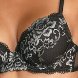 Reggiseno con coppe imbottite e ferretto - ANTRACITE - 7632