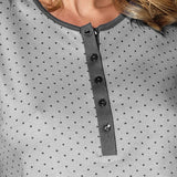 Camicia da notte serafino a manica lunga, lunghezza 90 cm in taglia S - ANTRACITE - BI25