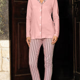 Pigiama aperto con collo rever, manica lunga e pantalone lungo - CIPRIA - IF14