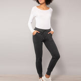 Leggings sportivo con interno in pile - GRIGIO MELANGE - 4 - GRIGIO MELANGE - LG01