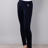 Leggings con interno in pile - BLU - 4 - BLU - LG06