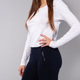 Leggings con interno in pile - BLU - 4 - BLU - LG06