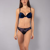 Push-up con coppe graduate e ferretto - NERO - 7824
