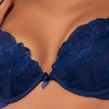 Push-up con coppe graduate e ferretto - BLU - 7834