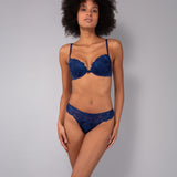 Push-up con coppe graduate e ferretto - BLU - 7834