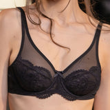 Reggiseno francese con ferretto - NERO - 7850