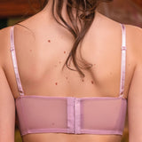 Bustino con coppe imbottite e ferretto - ROSA - 7851