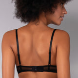 Reggiseno con coppe imbottite e ferretto - NERO - 7852