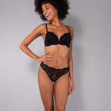 Reggiseno con coppe imbottite e ferretto - NERO - 7852