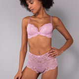 Reggiseno con coppe imbottite e ferretto - ROSA - 7852