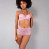 Reggiseno con coppe imbottite e ferretto - ROSA - 7852
