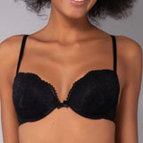 Push-up con coppe graduate e ferretto - NERO - 7854