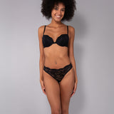 Push-up con coppe graduate e ferretto - NERO - 7854