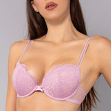 Push-up con coppe graduate e ferretto - ROSA - 7854
