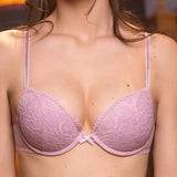 Push-up con coppe graduate e ferretto - ROSA - 7854