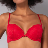 Push-up con coppe graduate e ferretto - ROSSO - 7854